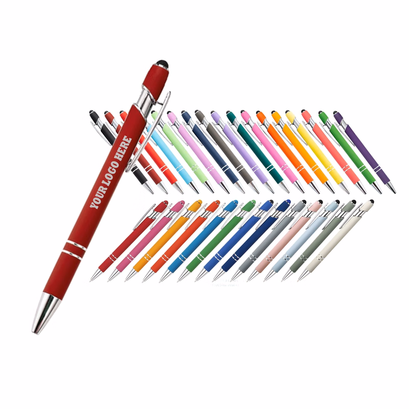 Retractable Ballpoint Pen with Stylus tip