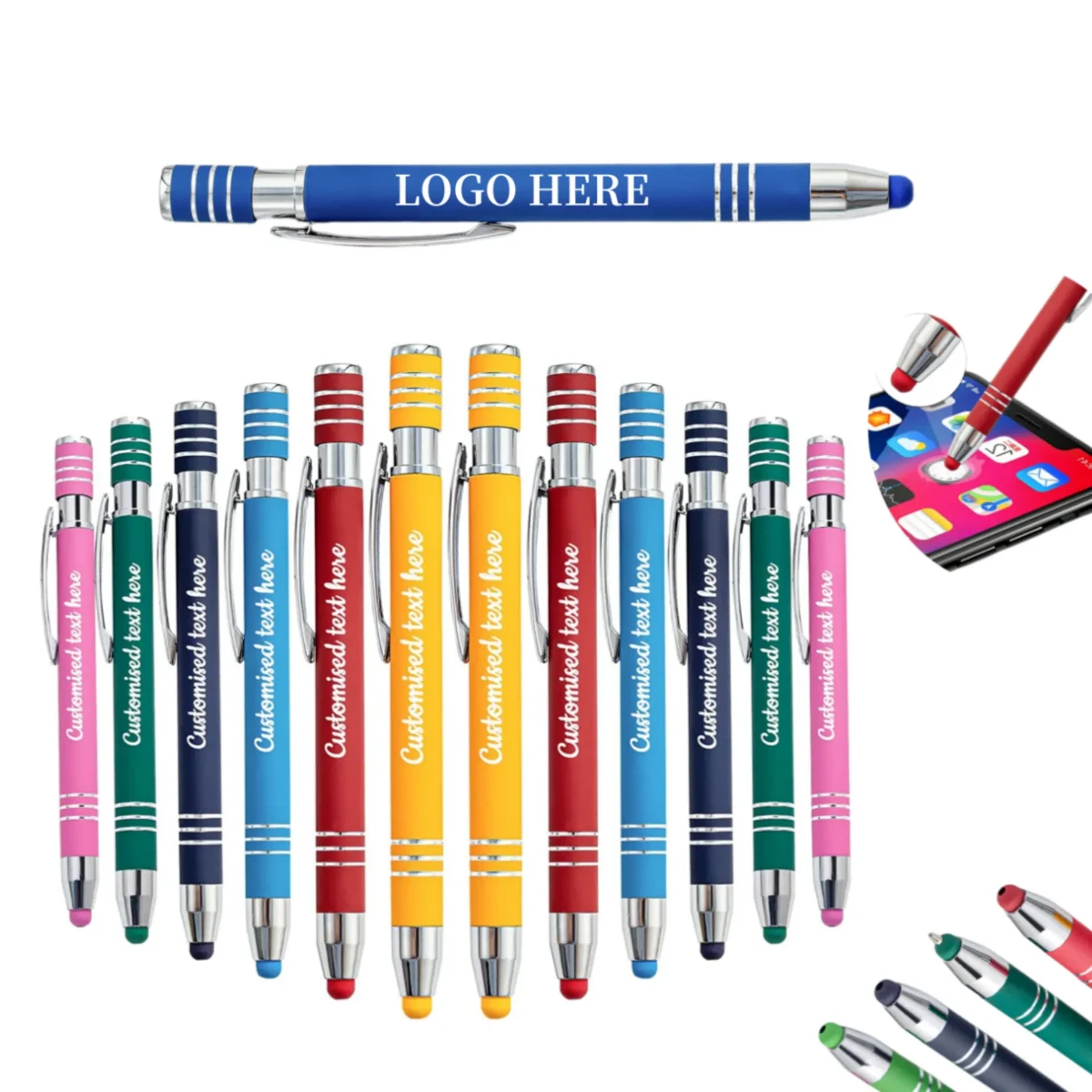 Metal ballpoint Pens with Stylus 1