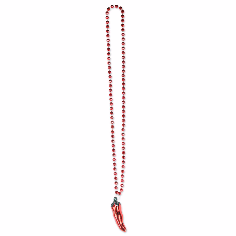 Fiesta Beads w/ Chili Pepper Medallion