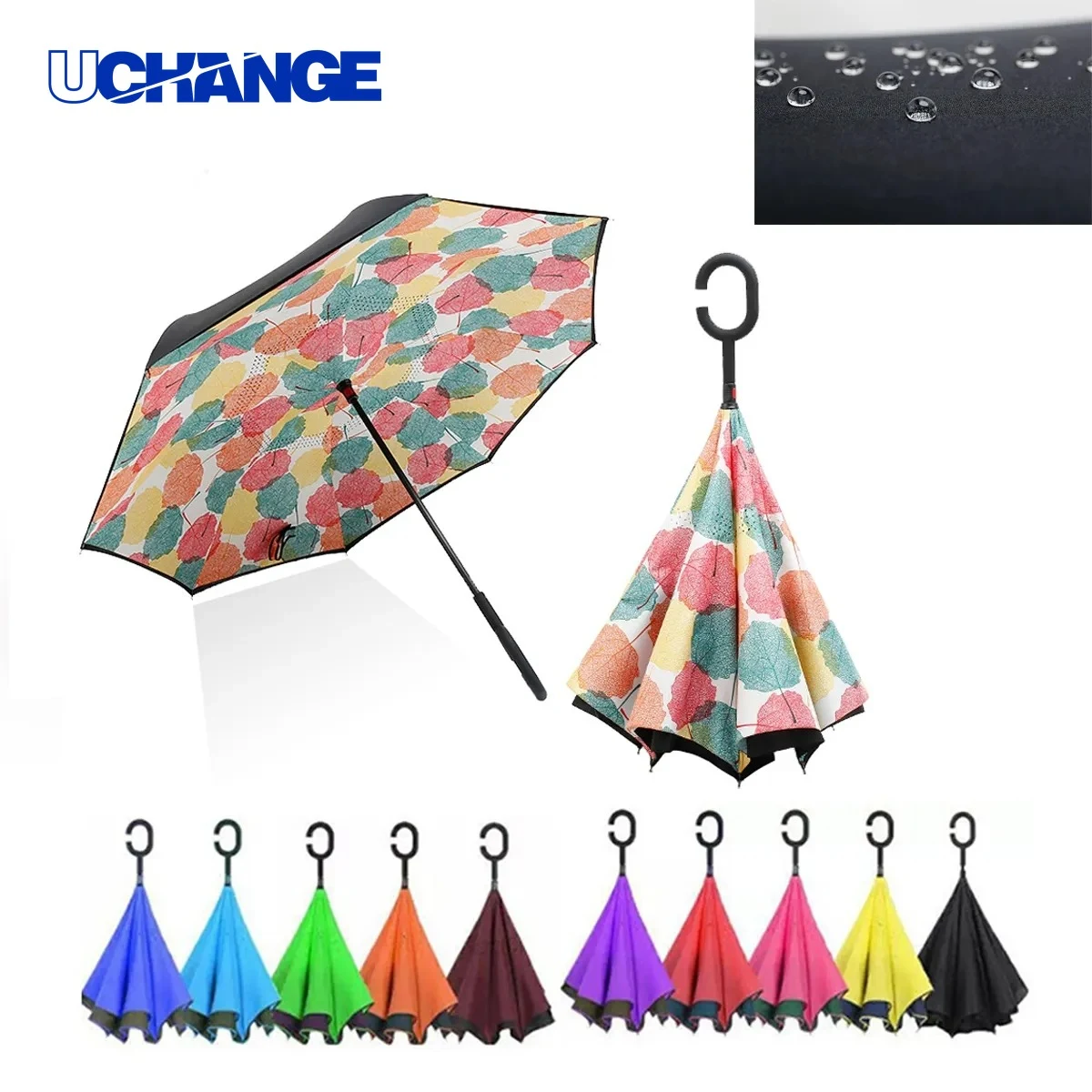 Double Layer C Handle Reverse Umbrella 1