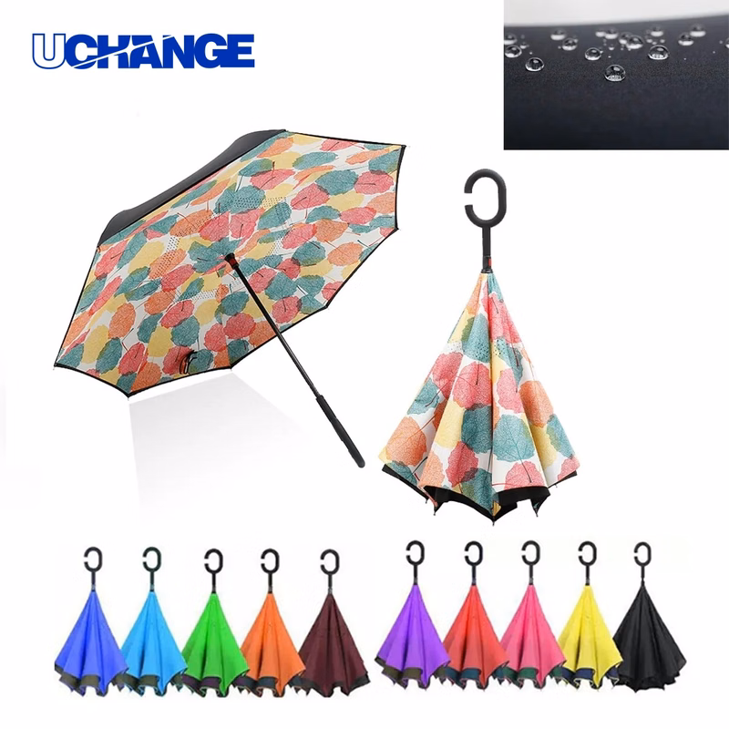 Double Layer C Handle Reverse Umbrella