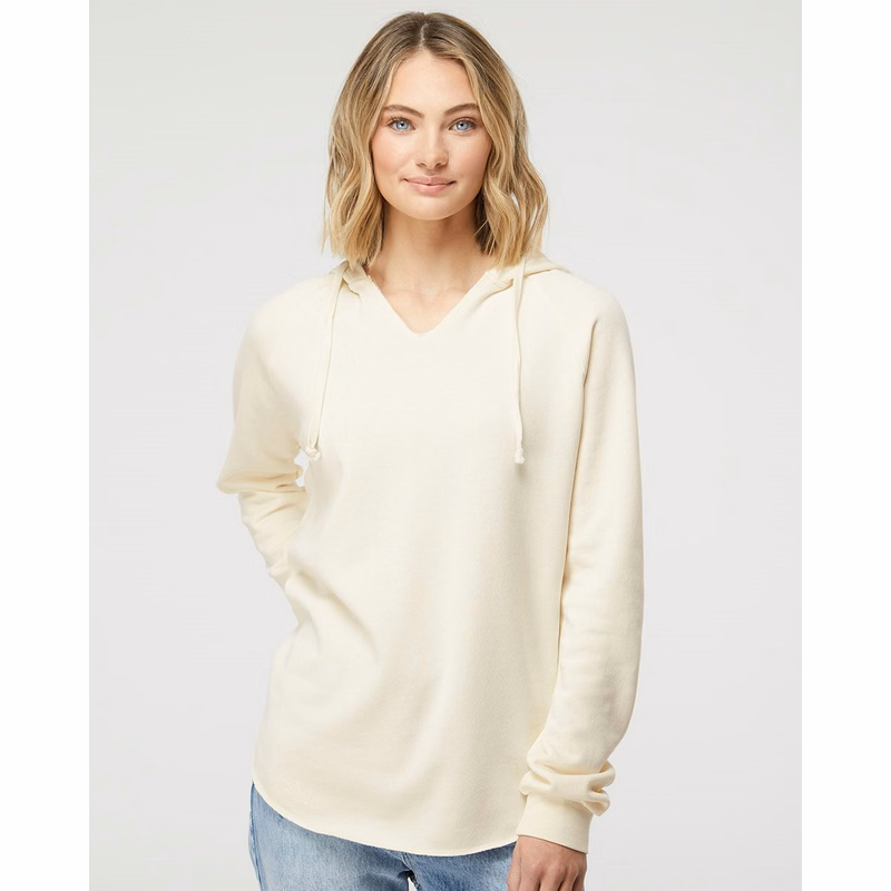 Women's Lightweight California Wave Wash Hooded Sweatshirt - PRM2500