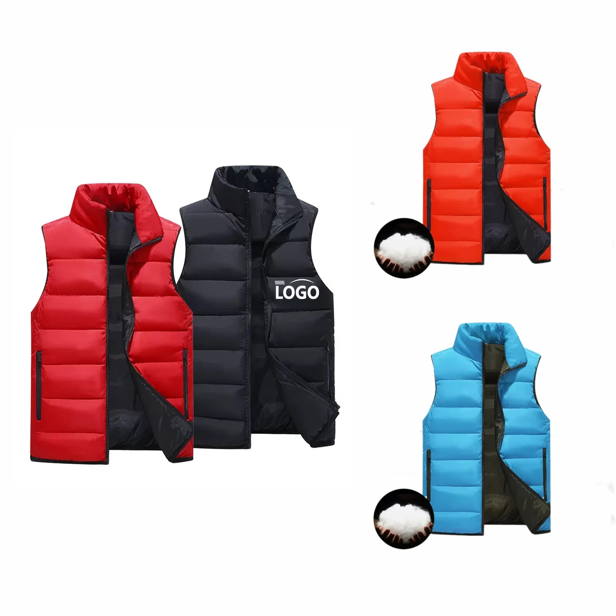 Unisex Down Vest MOQ 10pcs 1