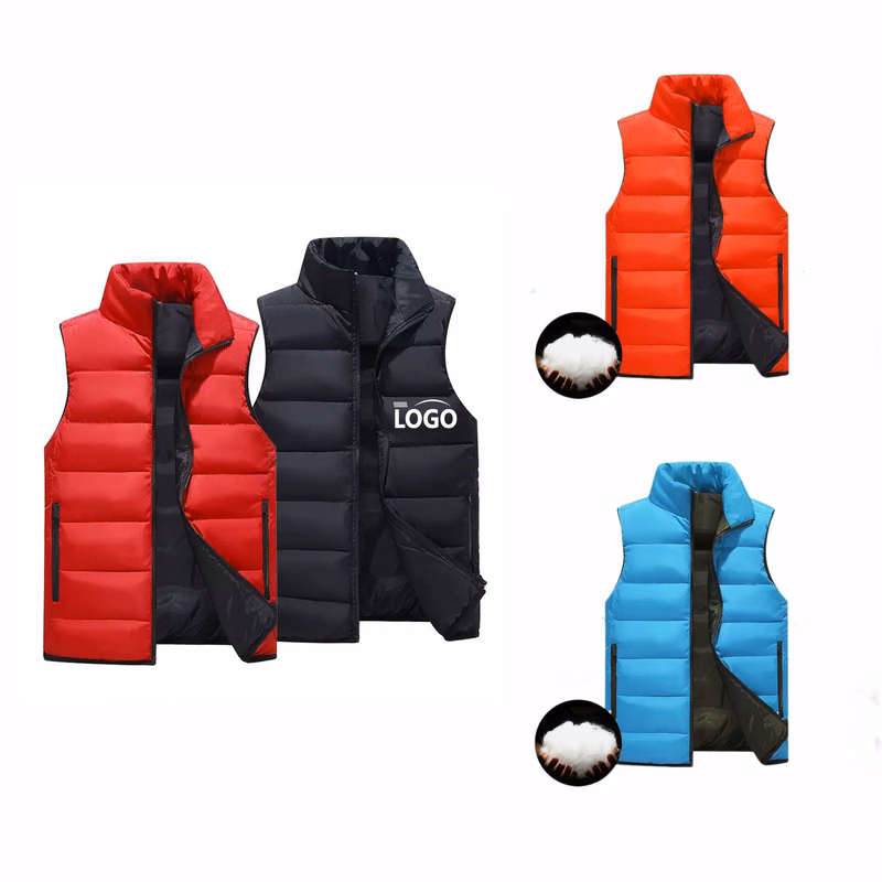 Unisex Down Vest MOQ 10pcs