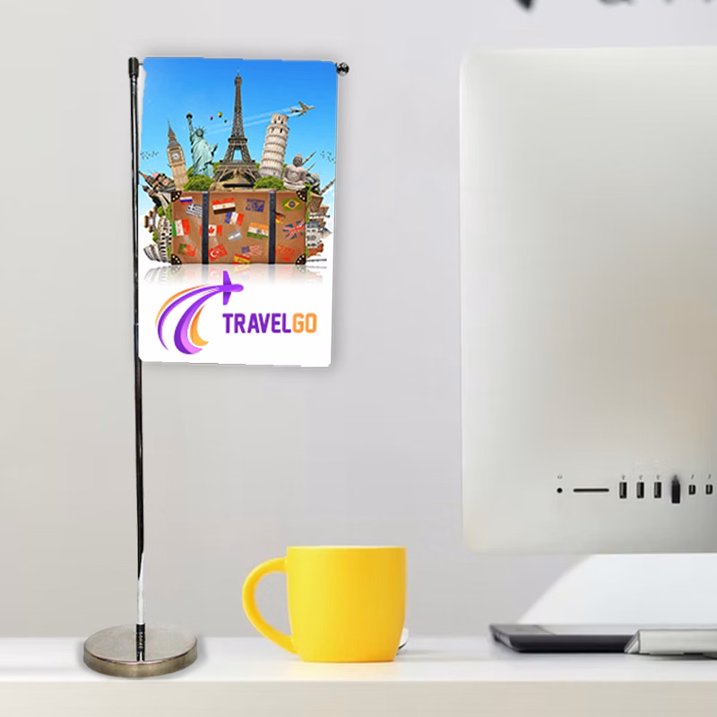 Rectangular Brace Hanging Desktop Flag