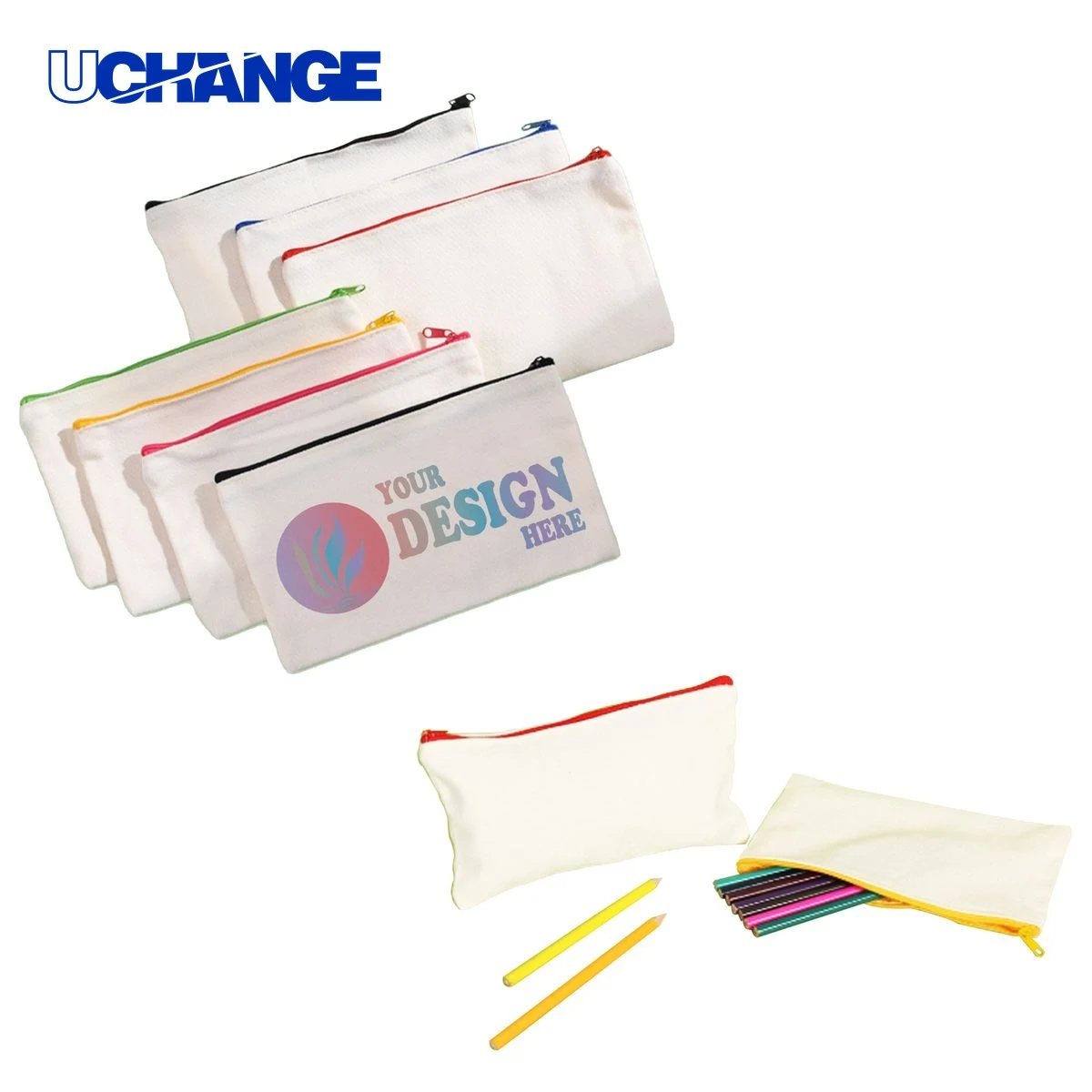 Canvas Pencil Pouch for School and Office Use 1