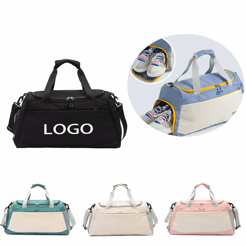 Multi-Purpose Gym Travel Duffle Bag with Shoe Compartment & Wet Pocket