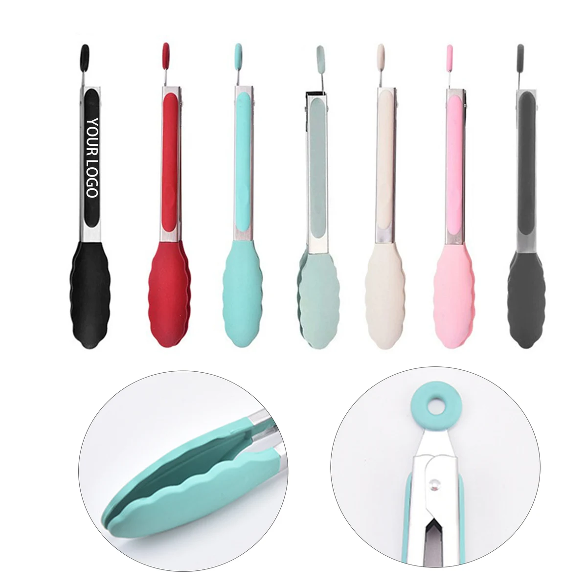 MOQ:5pcs Stainless Steel Food Tongs 1