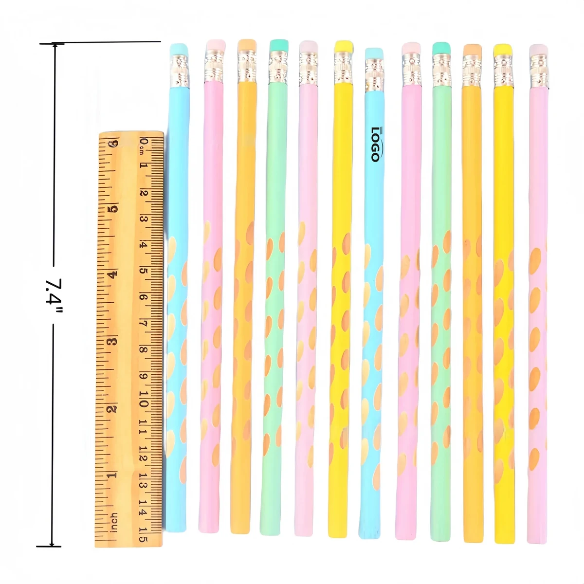 Triangular Dot Grip HB Pencil For Office And School Use 1