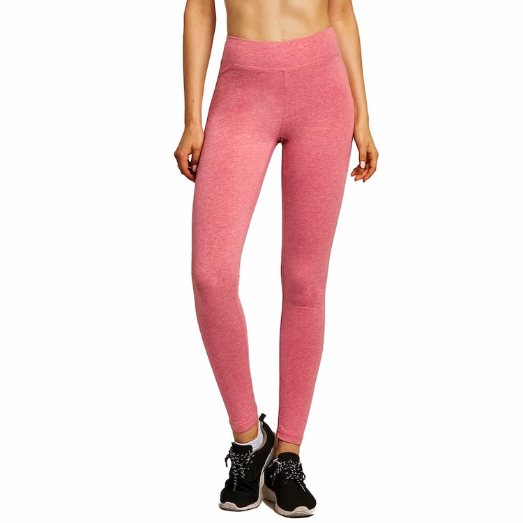 Women's Cotton Leggings - Small Red