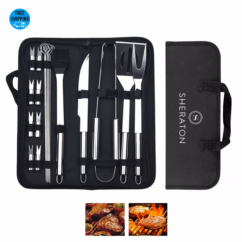 18pcs BBQ Grill Tool Set