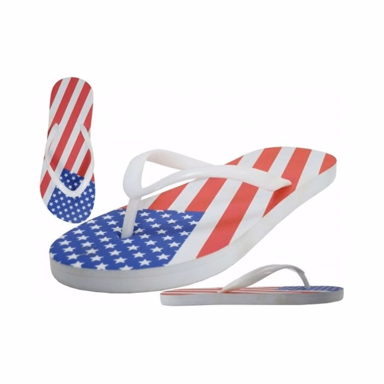 Men's US Flag Flip Flops - Sizes Small - X-Large