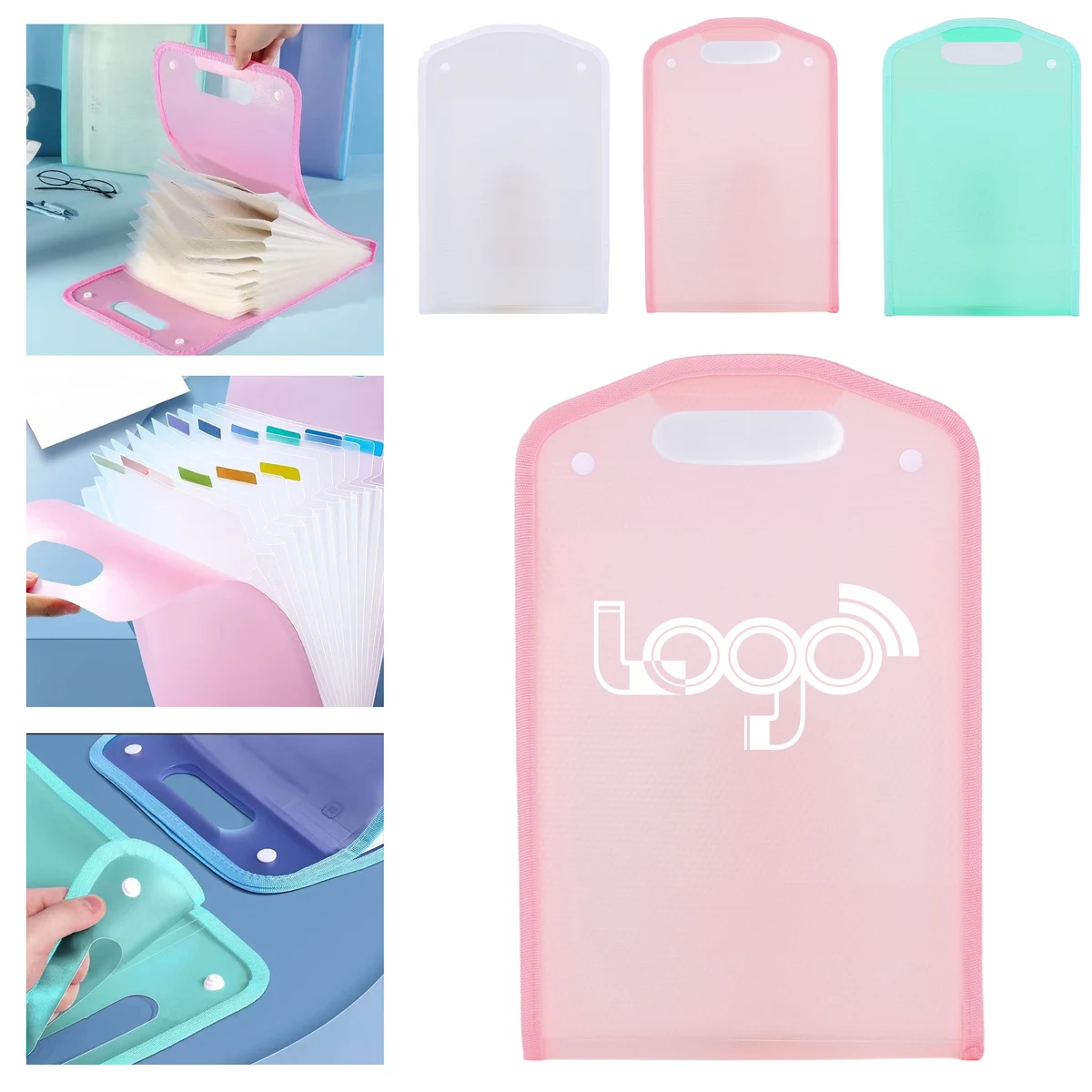 A4 Waterproof File Organizer with Handle 1