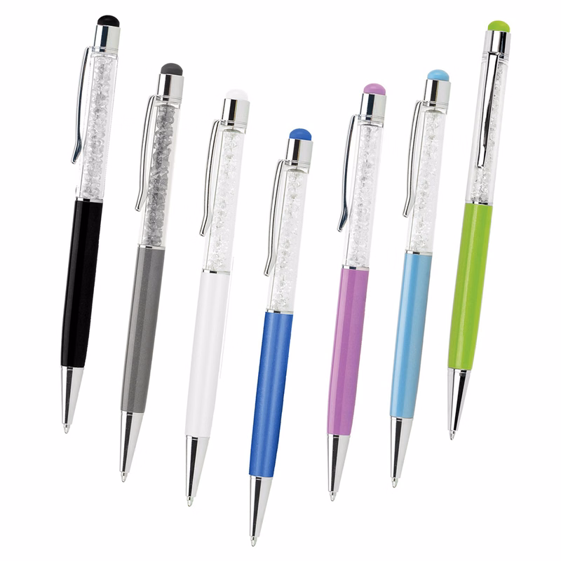Capella Pastel Crystal Stylus Ballpoint Pen