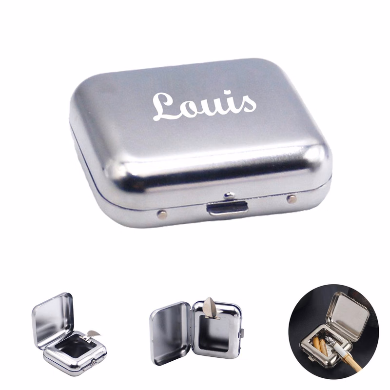 Mini Stainless Steel Square Ashtray