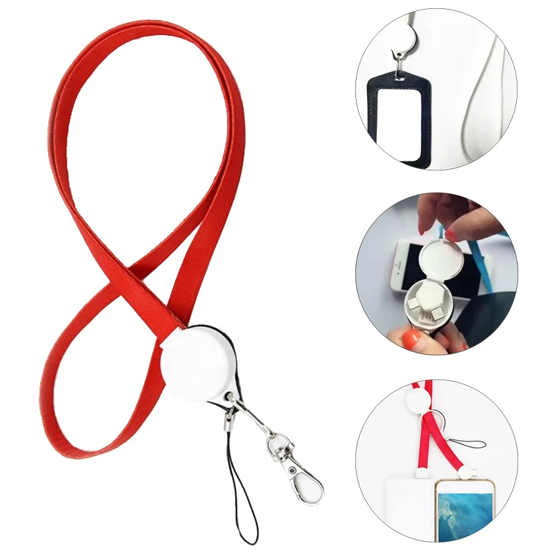 3 In 1 Lanyard Charging Cable Keychain 1
