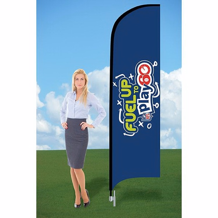 8ft Customized Flag with Ground Stake-Double