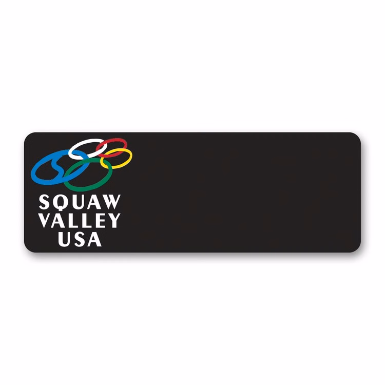 Full Color 50 Mil Name Badge (1.25"x3.5") Rectangle