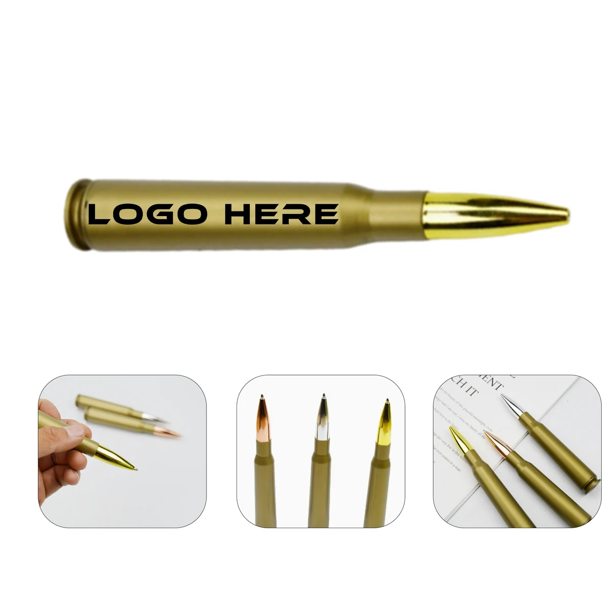Plastic Bullet Shape Gel Pen 1