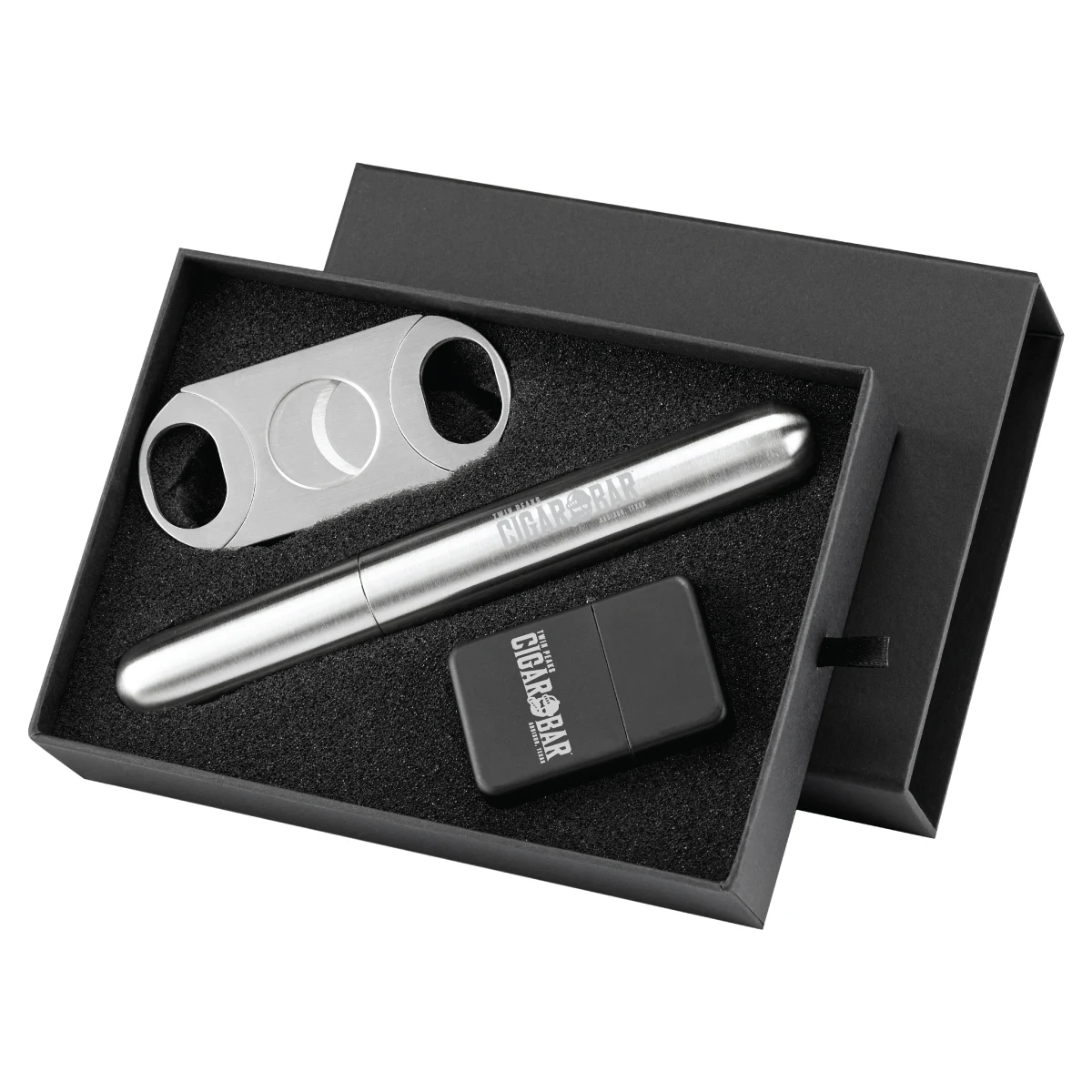 Cubano Cigar Holder Lighter and Cutter Gift Set 1
