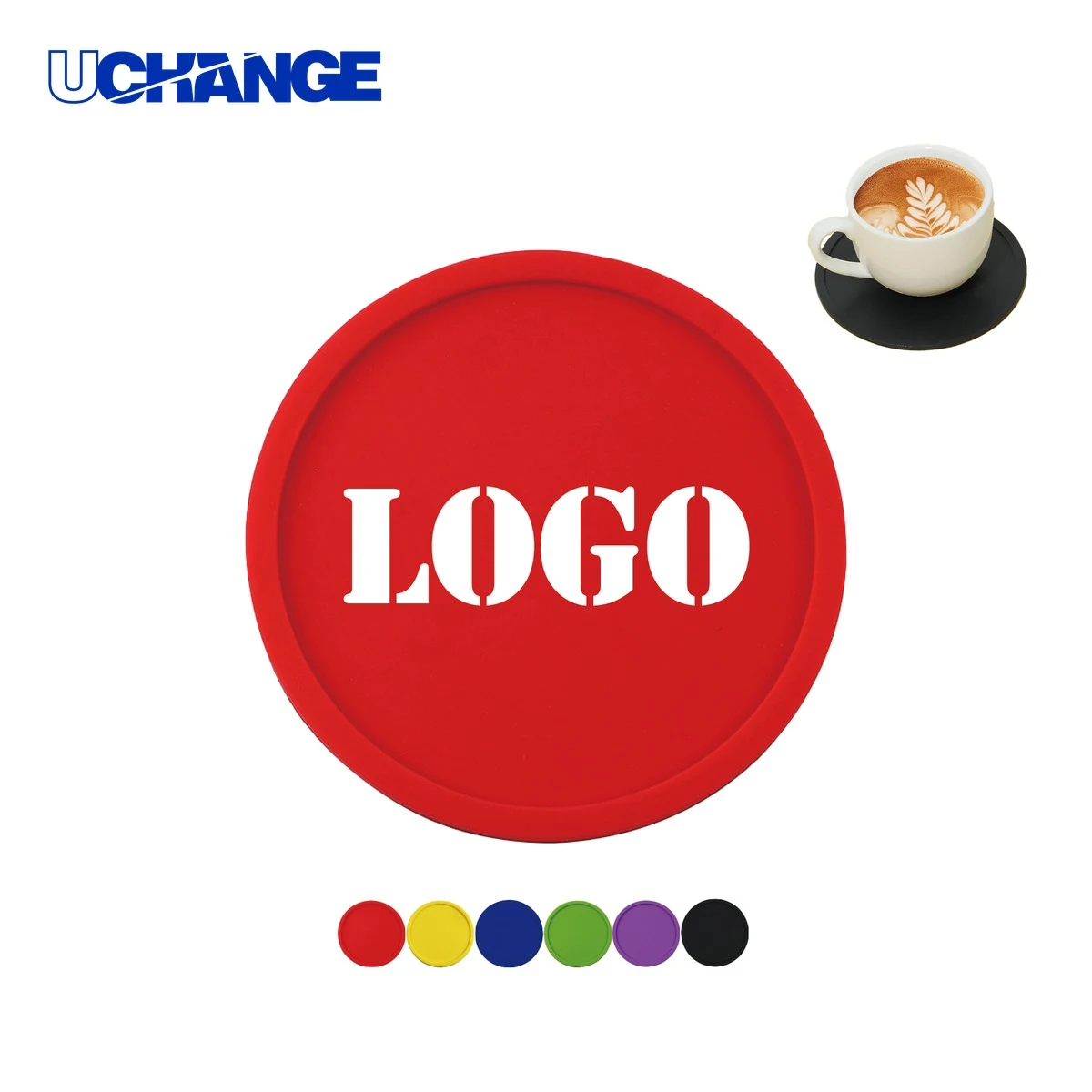 Round Silicone Coaster Mat 1