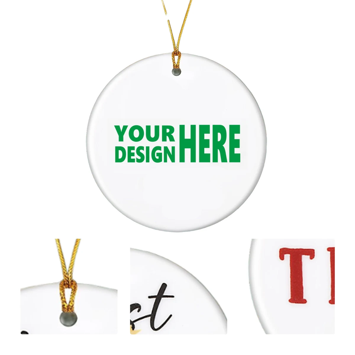 MOQ50 Acrylic Personalized Hanging Ornament for Decoration 1