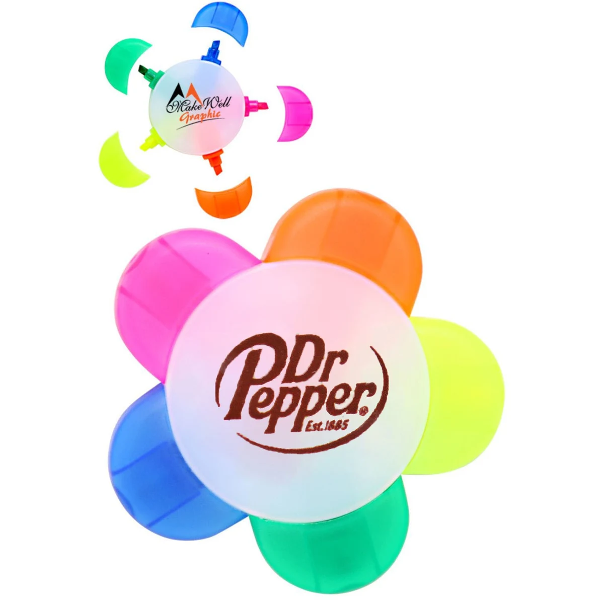 Flower Shaped Multi-Color Highlighters 1