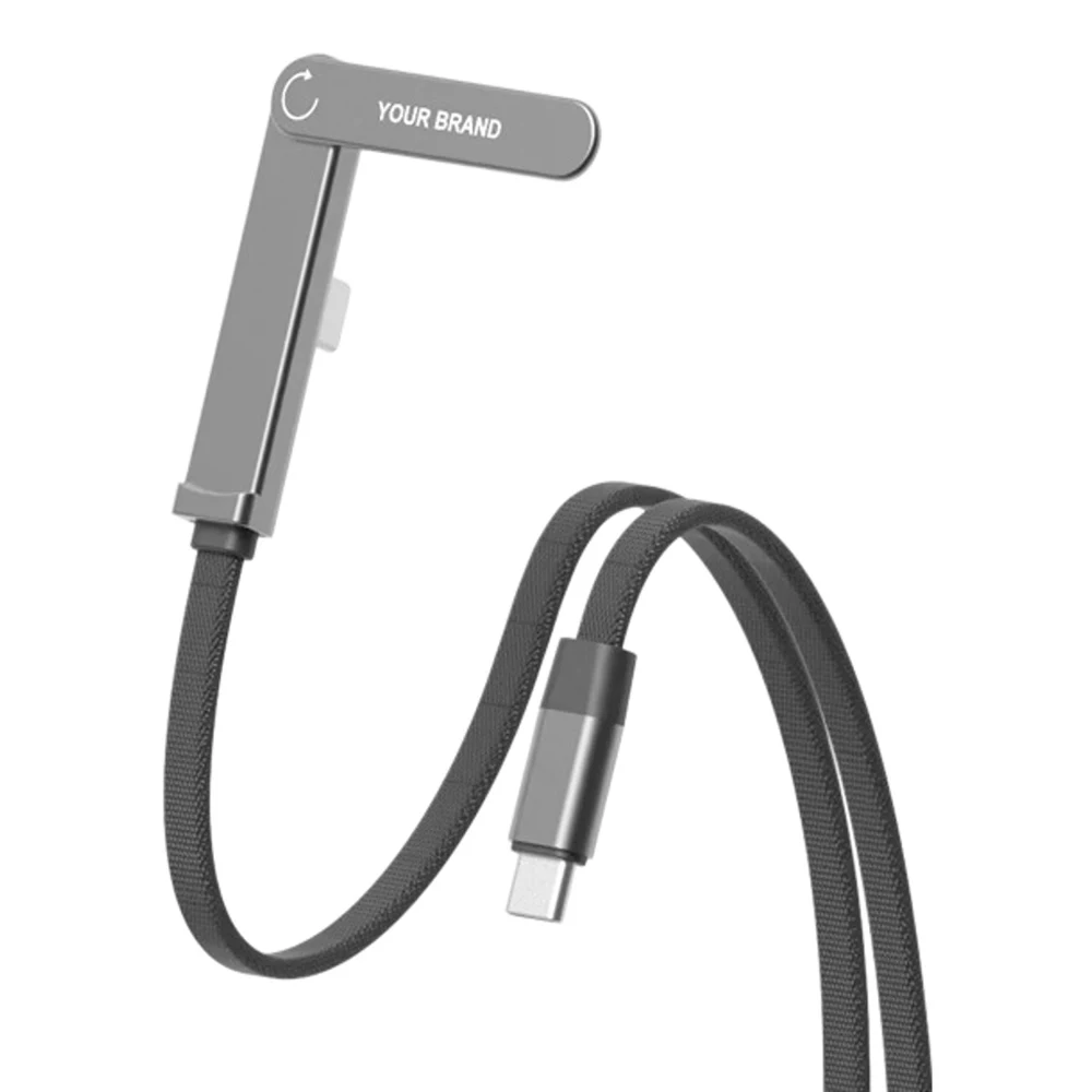 Type-C Braided Cable with Stand Handle 1