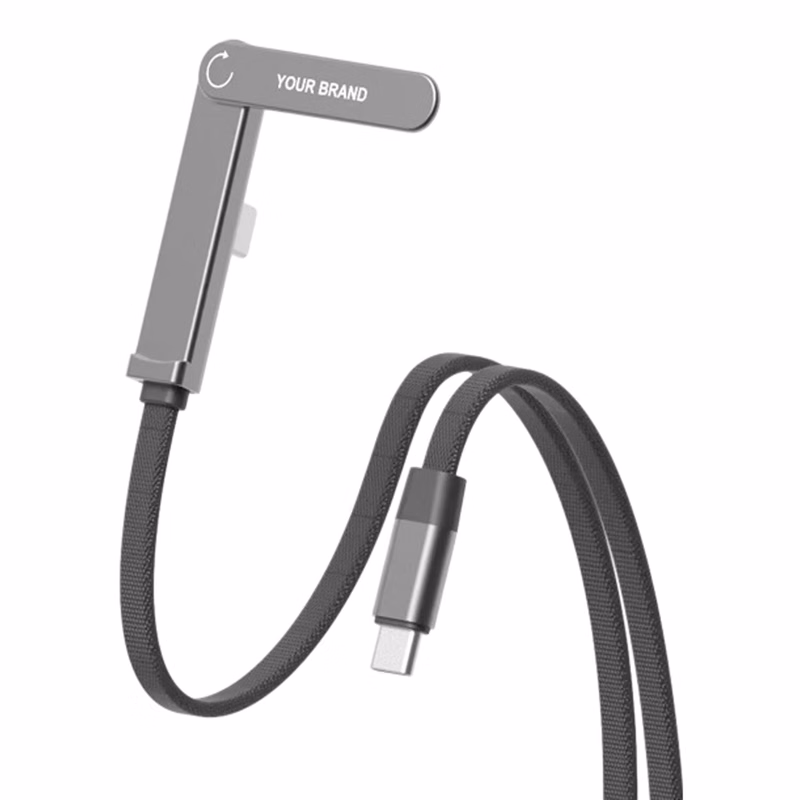 Type-C Braided Cable with Stand Handle