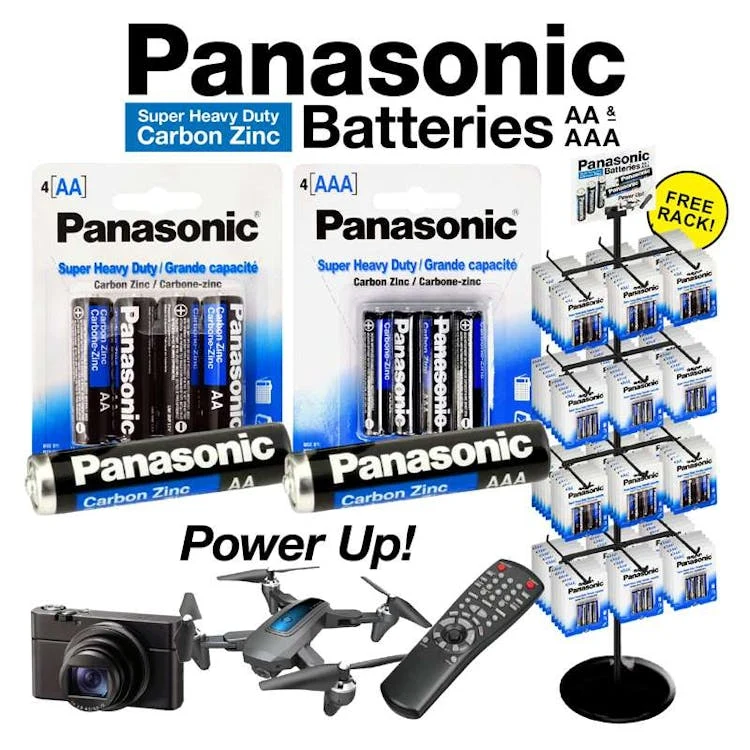 Panasonic AA & AAA Batteries, promotional household item with logo imprint 1