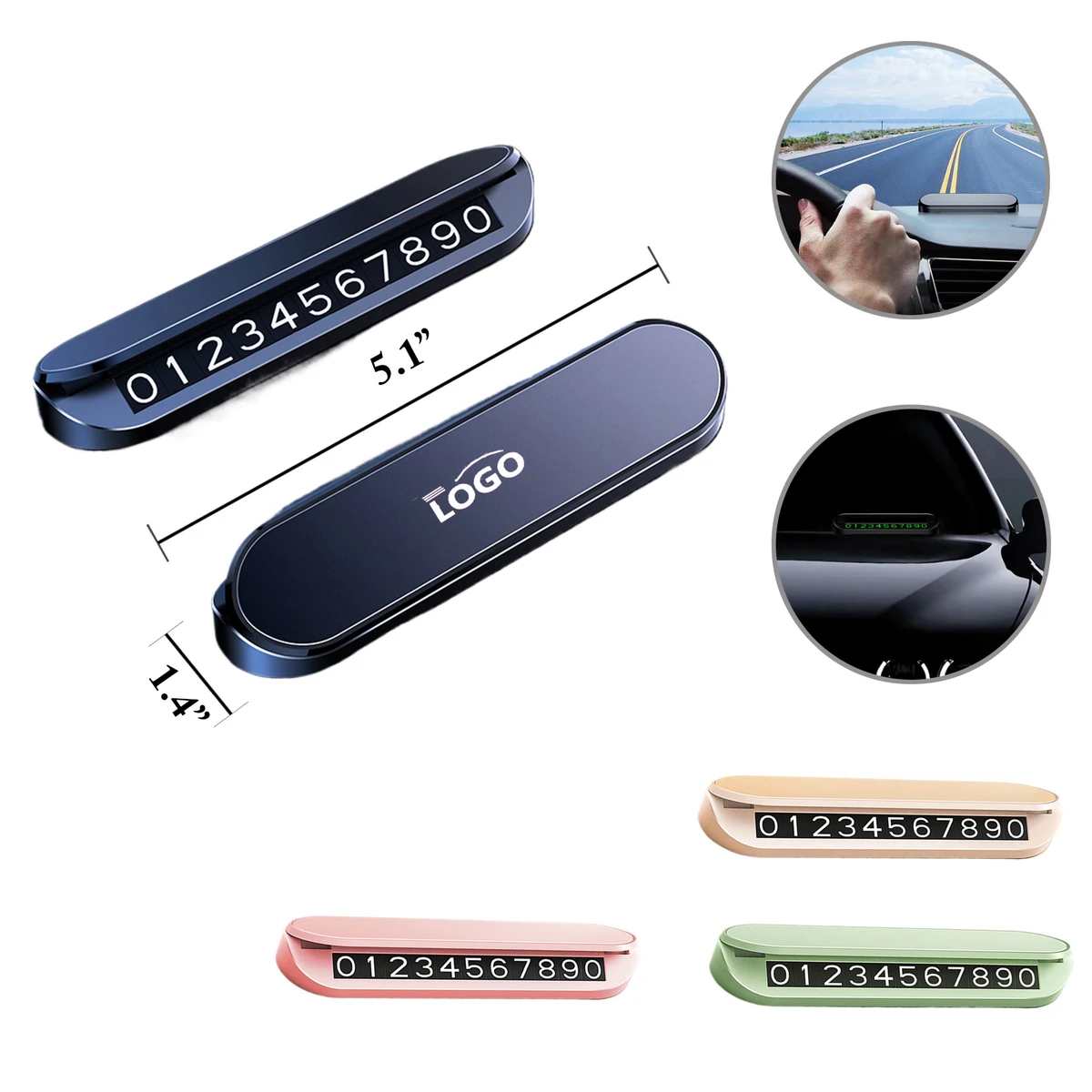 MOQ100 Car Temporary Parking Card Interior Decor 1
