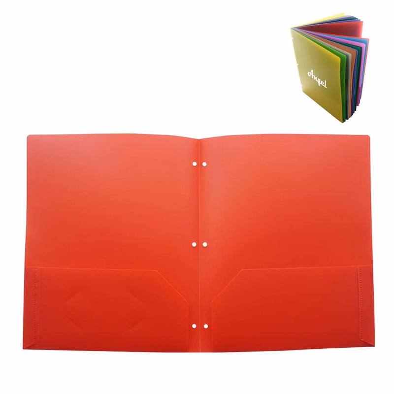 Letter Size Plastic 2-Pocket File Folder