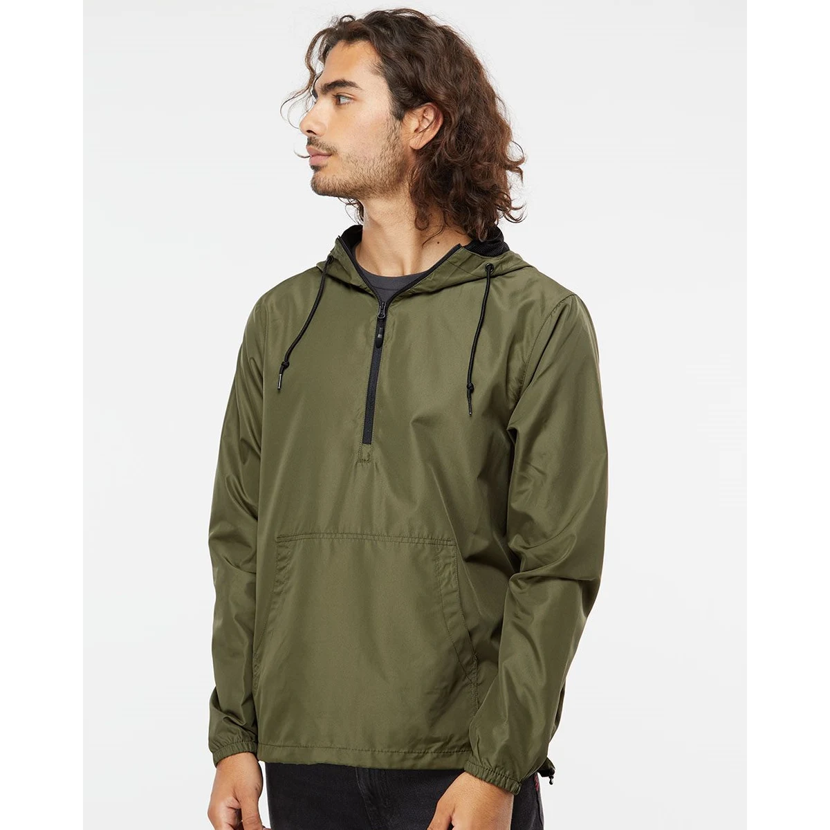 Unisex Lightweight Quarter-Zip Windbreaker Pullover Jacket - EXP54LWP 1
