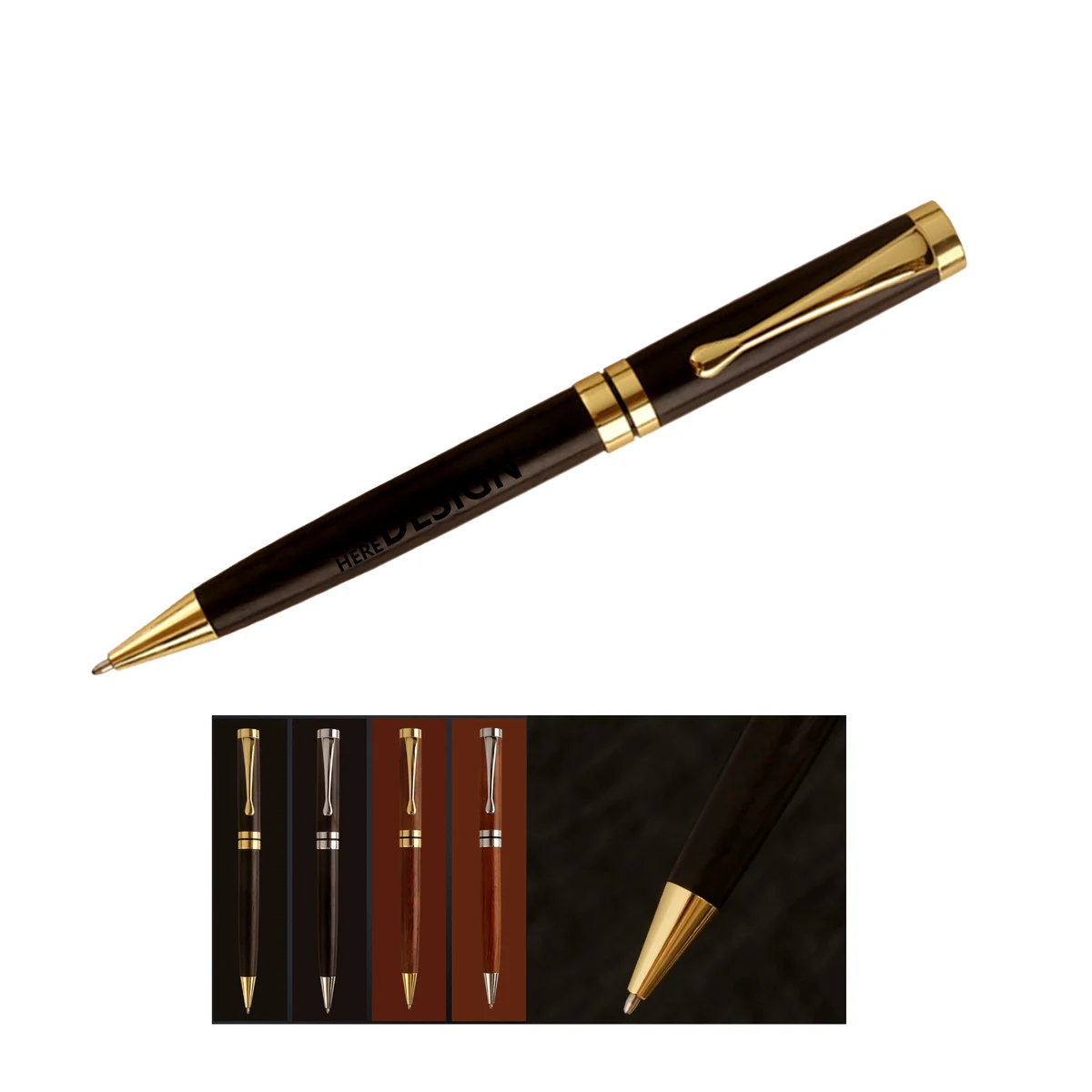 Business Keepsake Pen with Brass and Sandalwood 1