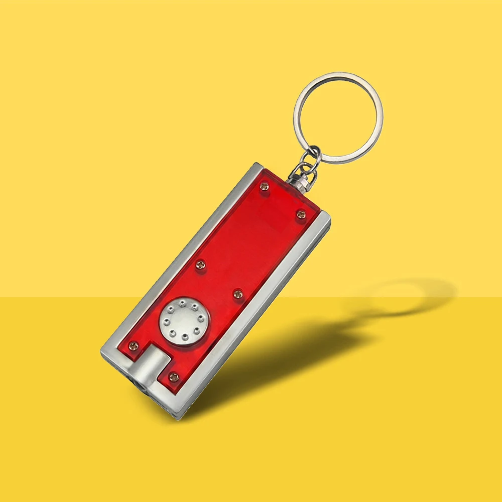 Custom Rectangle LED Light Keychains 1