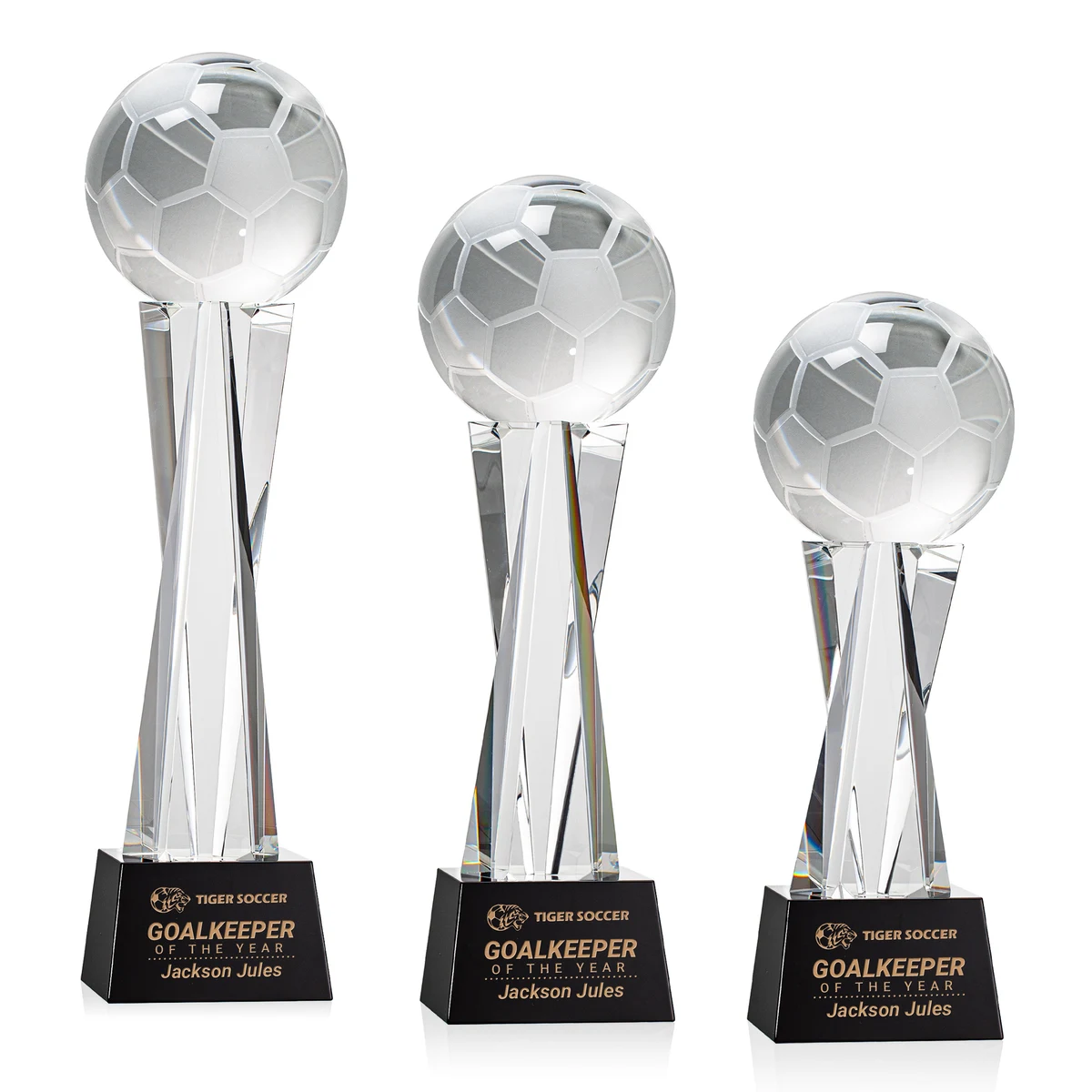 Soccer Ball Award on Grafton Base - Black 1