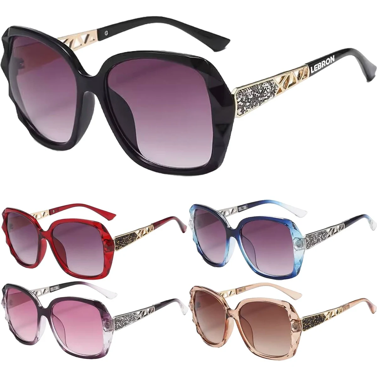 Women's UV Protection Rhinestone Sunglasses 1