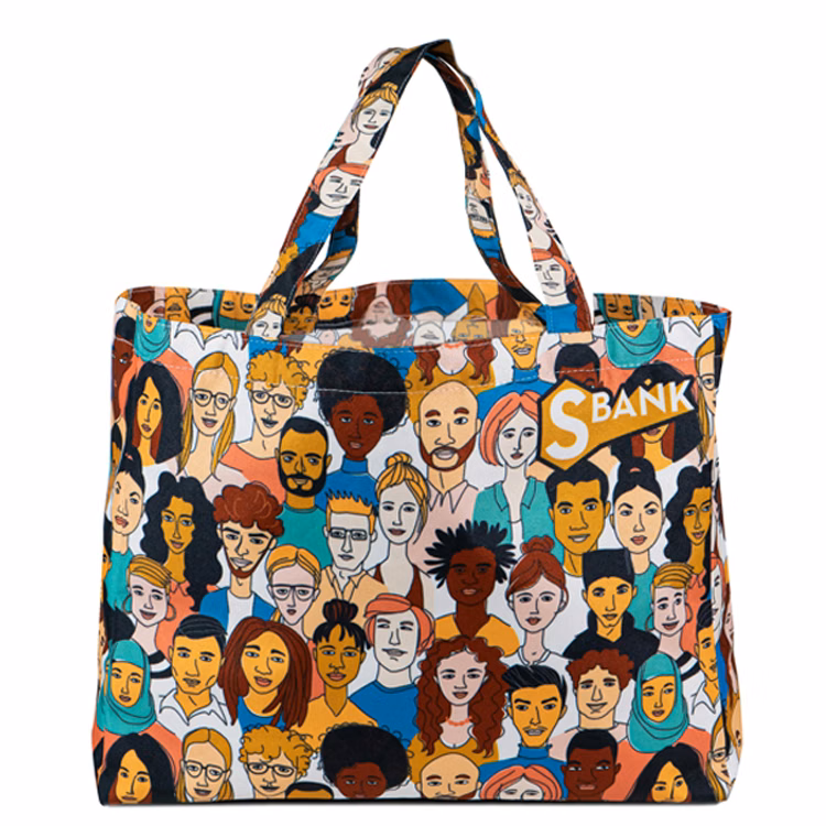 Sublimated Handles Small Full Side Gusset Tote