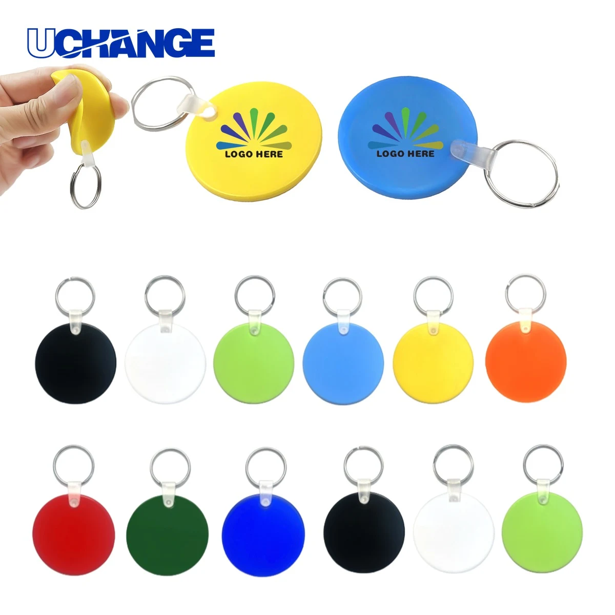PVC Circular Keychain 1