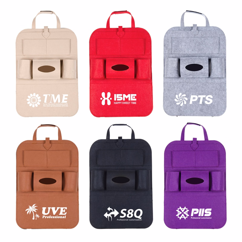 6-Pocket Car Seat-Back Storage Bag