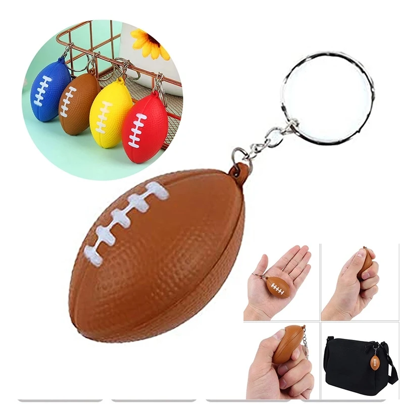 Football Stress Reliever Keychain 1