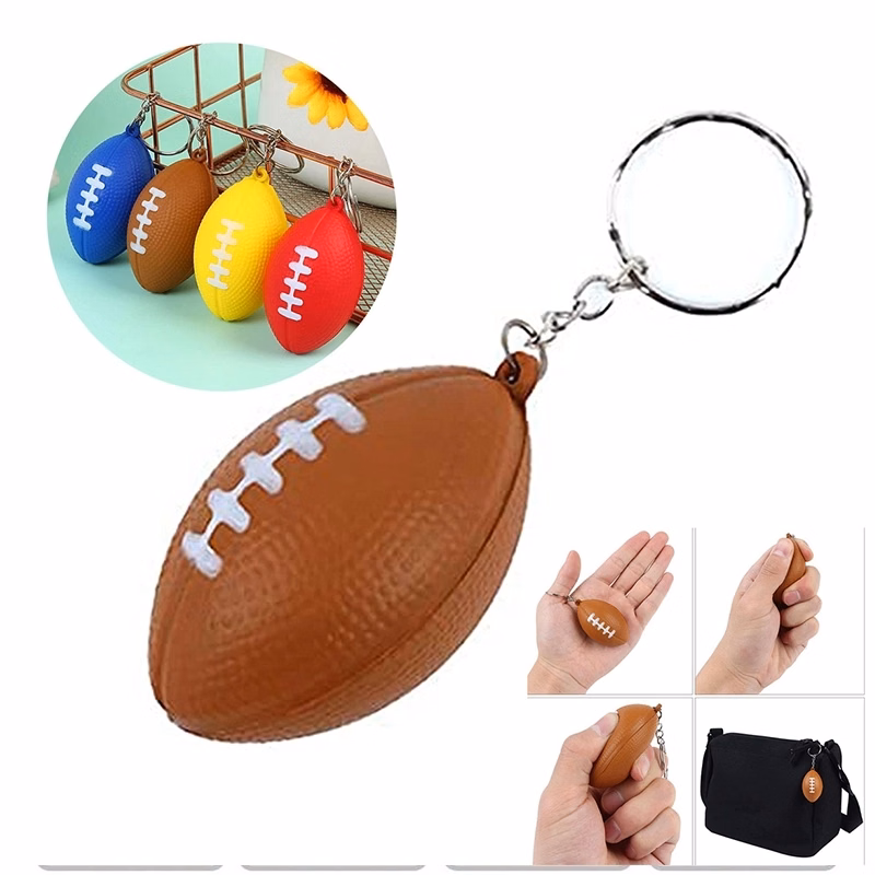 Football Stress Reliever Keychain