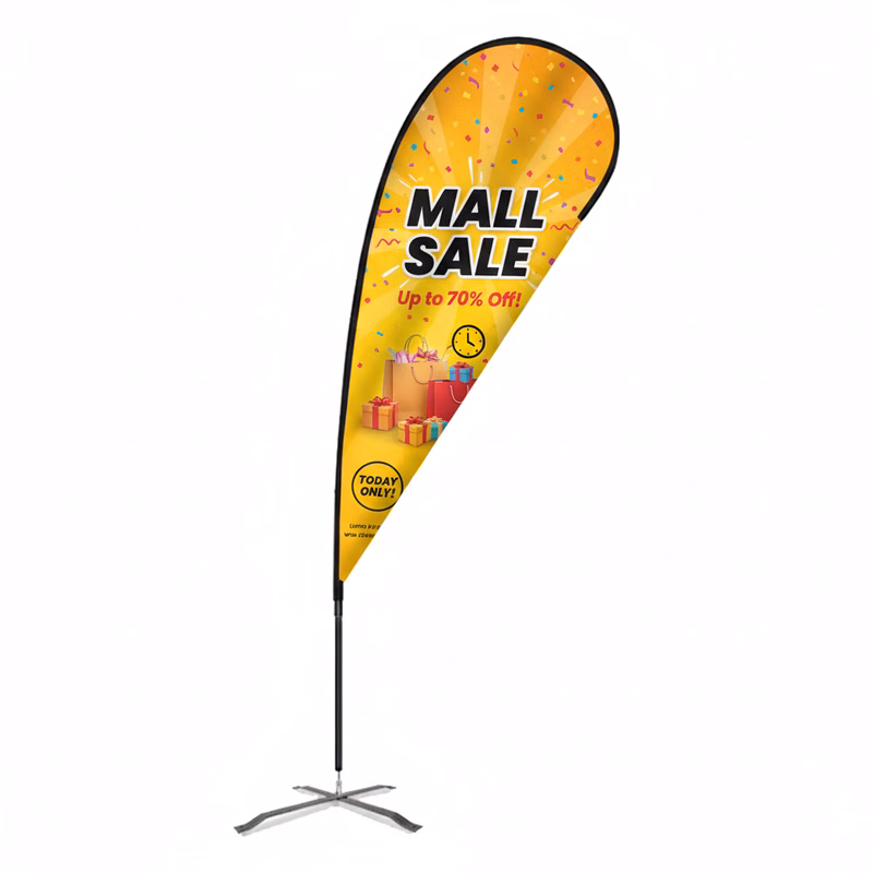 Flex Blade® LX Teardrop Banner with Pole, Single-Sided - 12.5' Event Flag
