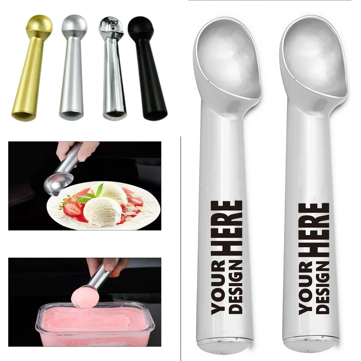 Aluminum Scoop for Ice Cream 1