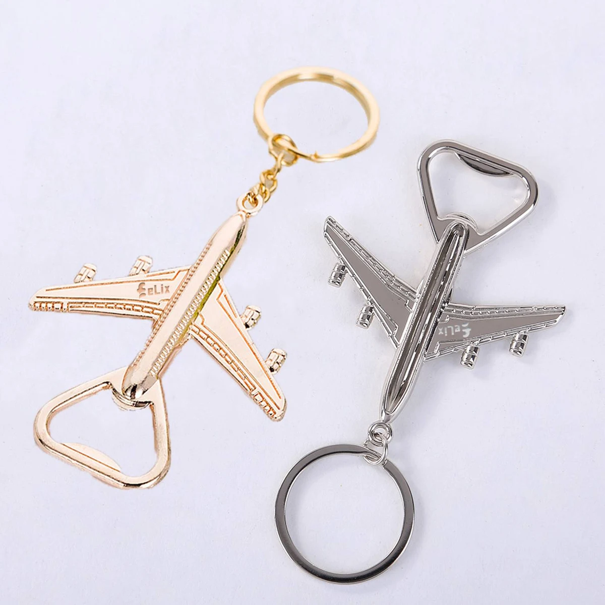Airplane Bottle Opener Keychain 1