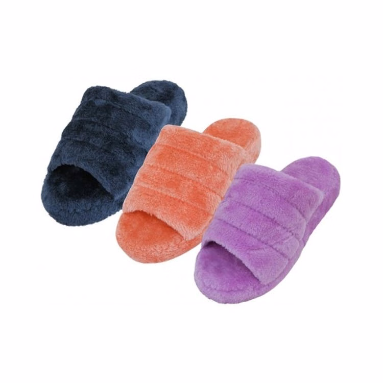 Women's Fuzzy Plush Slippers - S-XL 3 Colors