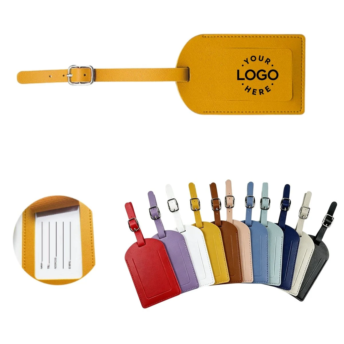 MOQ 20pcs Privacy Protected Luggage Tag For Suitcase 1
