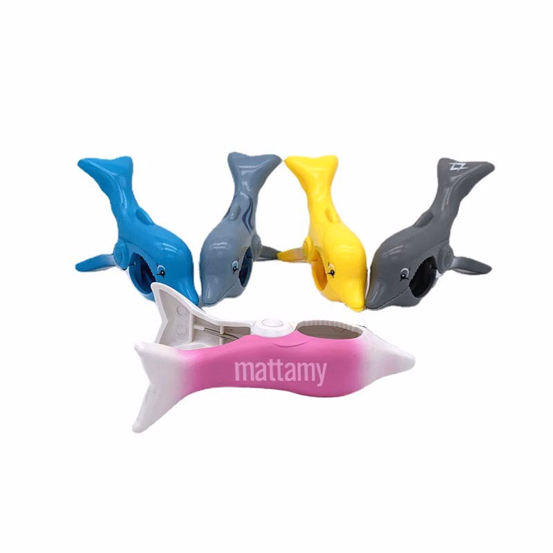 Plastic Dolphin Beach Towel Holder