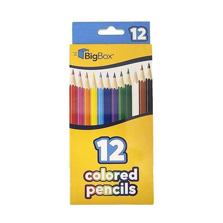 BigBox Pre-Sharpened Colored Pencils - 12 Pack 1