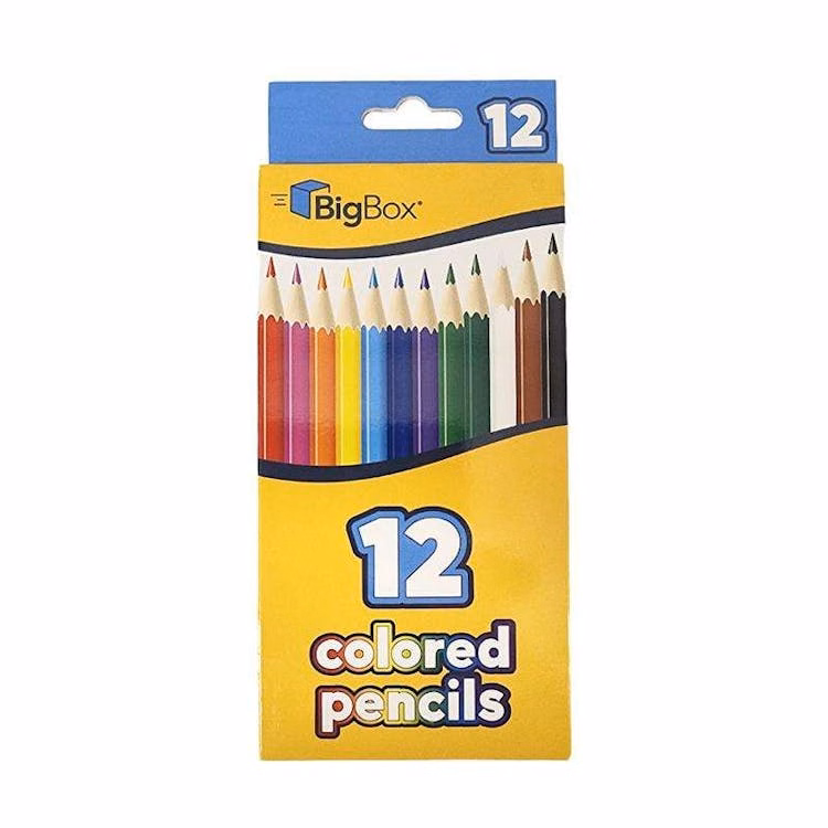 BigBox Pre-Sharpened Colored Pencils - 12 Pack